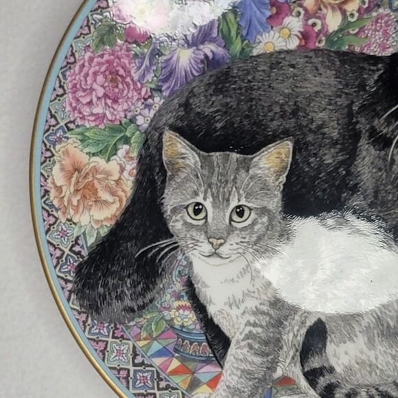 Vintage Royal Worcester Schilling & Sixpence Purrfect Friends Sue Sculland GUC - Picture 3 of 12